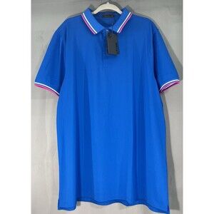 Men’s G Fore Polo Golf Short Sleeve Shirt Blue Size XXL NWT